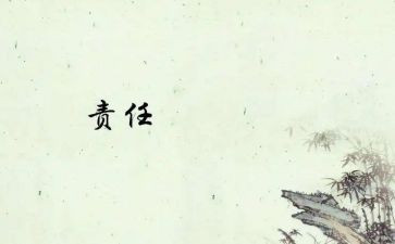 责任和作文精选6篇